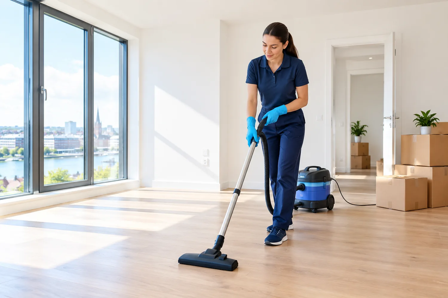 Illustrative move-in and move-out cleaning.
